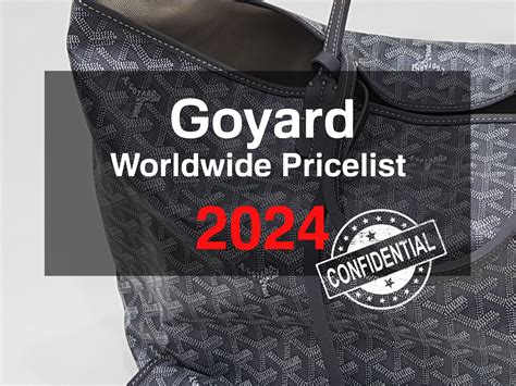 dove comprare goyard|2024 goyard prices.